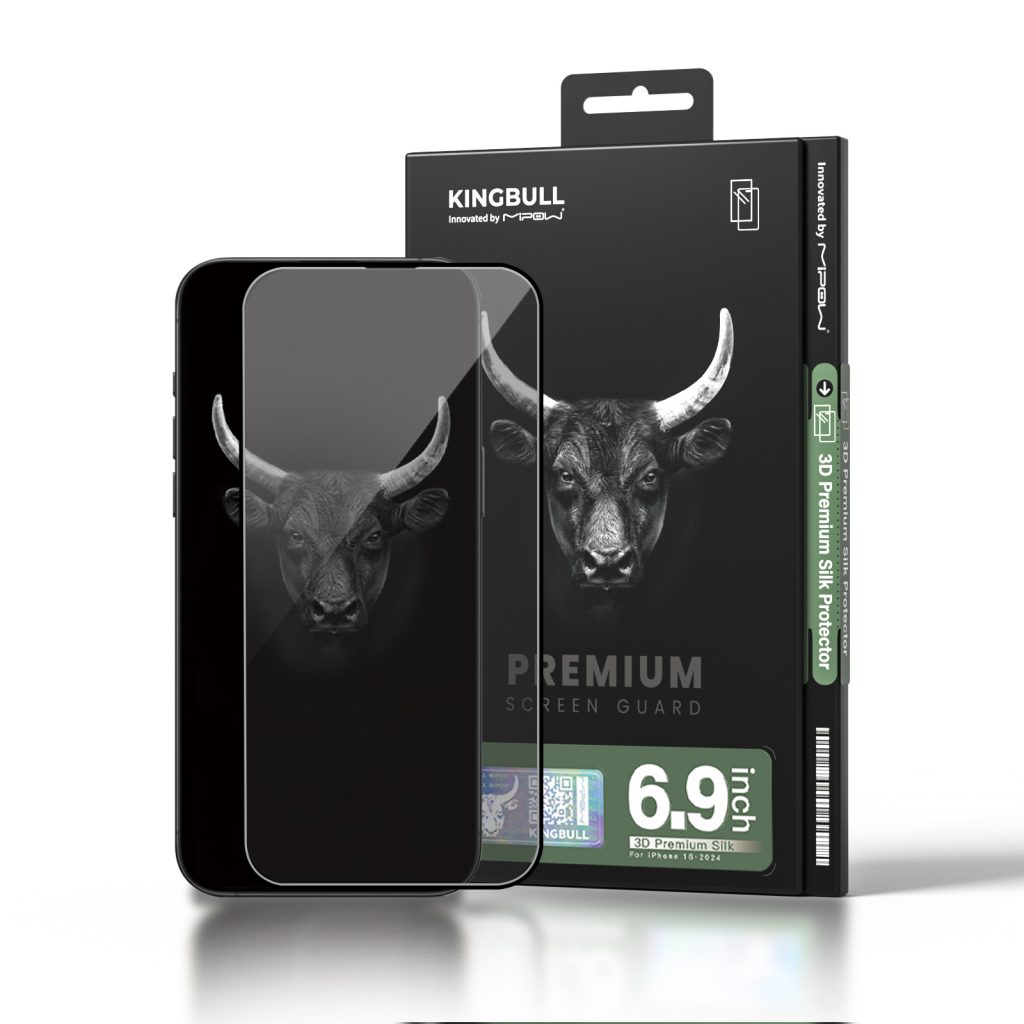 Cường lực MiPow Kingbull 3D Premium SILK iPhone 16 Series