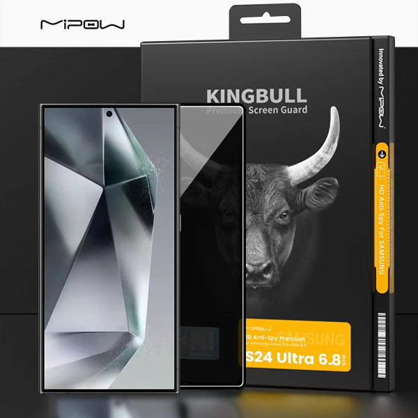 Cường lực chống nhìn trộm MiPow Kingbull Anti-Spy Premium HD Samsung Galaxy S24 Ultra 6.8 inch - BJS24UF - Mipow Việt Nam