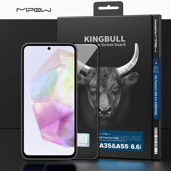 Cường lực Mipow Kingbull Samsung Galaxy A35/A55 HD Premium Silk - BJA35/A55 - Mipow Việt Nam