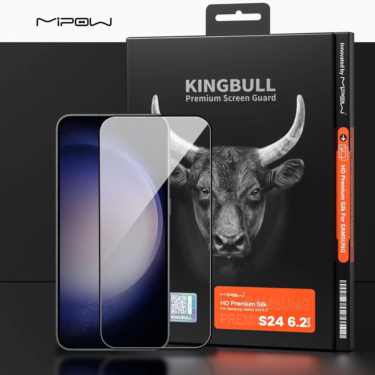 Cường lực Mipow Kingbull Samsung Galaxy Ultra 6.8 inch / Samsung Galaxy S24 Plus 6.7 inch / Samsung Galaxy S24 6.2 inch HD Premium Silk - BJS24U - Mipow Việt Nam