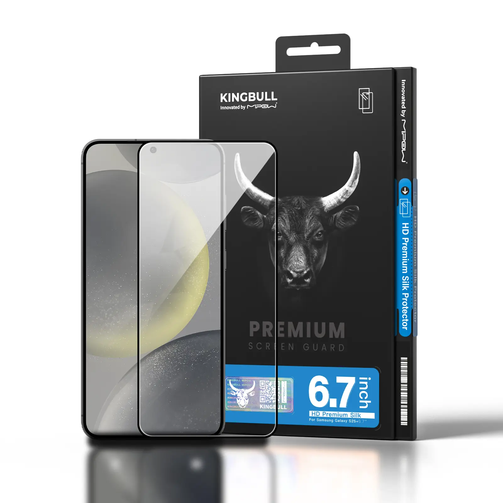 Kính cường lực Mipow Kingbull HD Premium Silk for Samsung Galaxy S25 Series - Mipow Việt Nam