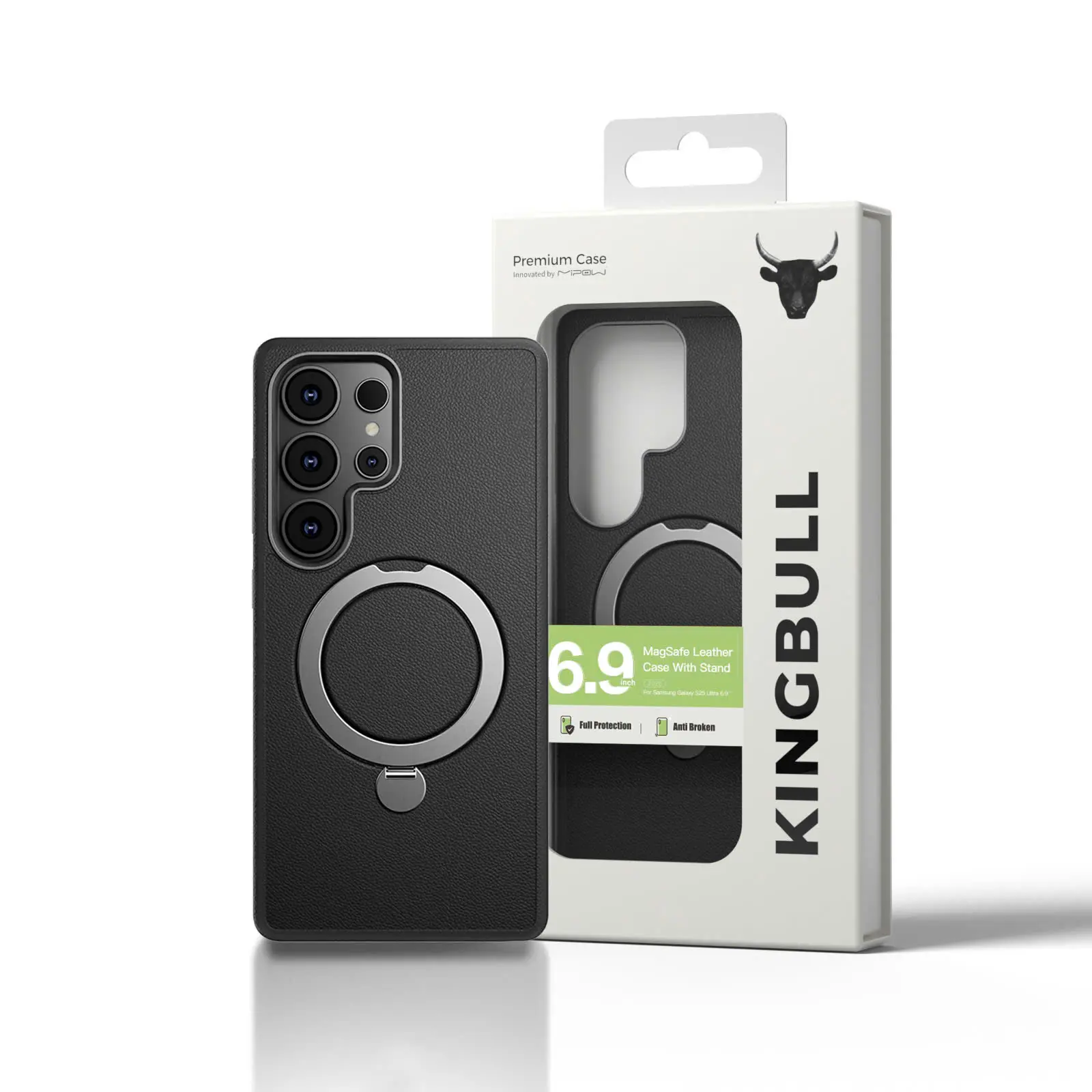 Ốp lưng Mipow Qi2 Lux & Ring Stand cho Samsung Galaxy S25 Series - Mipow Việt Nam