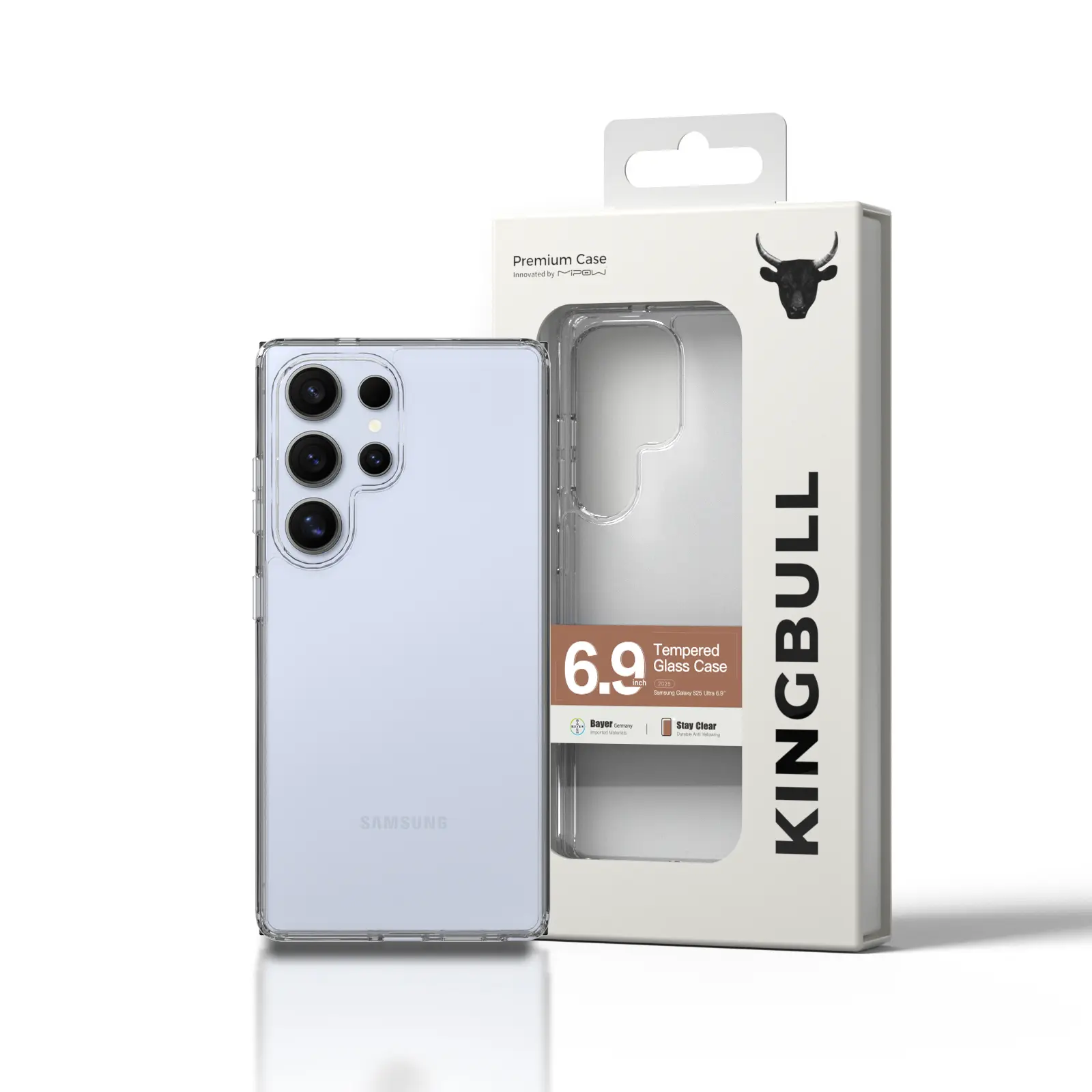 Ốp lưng Mipow Tempered Transparent cho Samsung Galaxy S25 Series (Bayer Germany) - Mipow Việt Nam