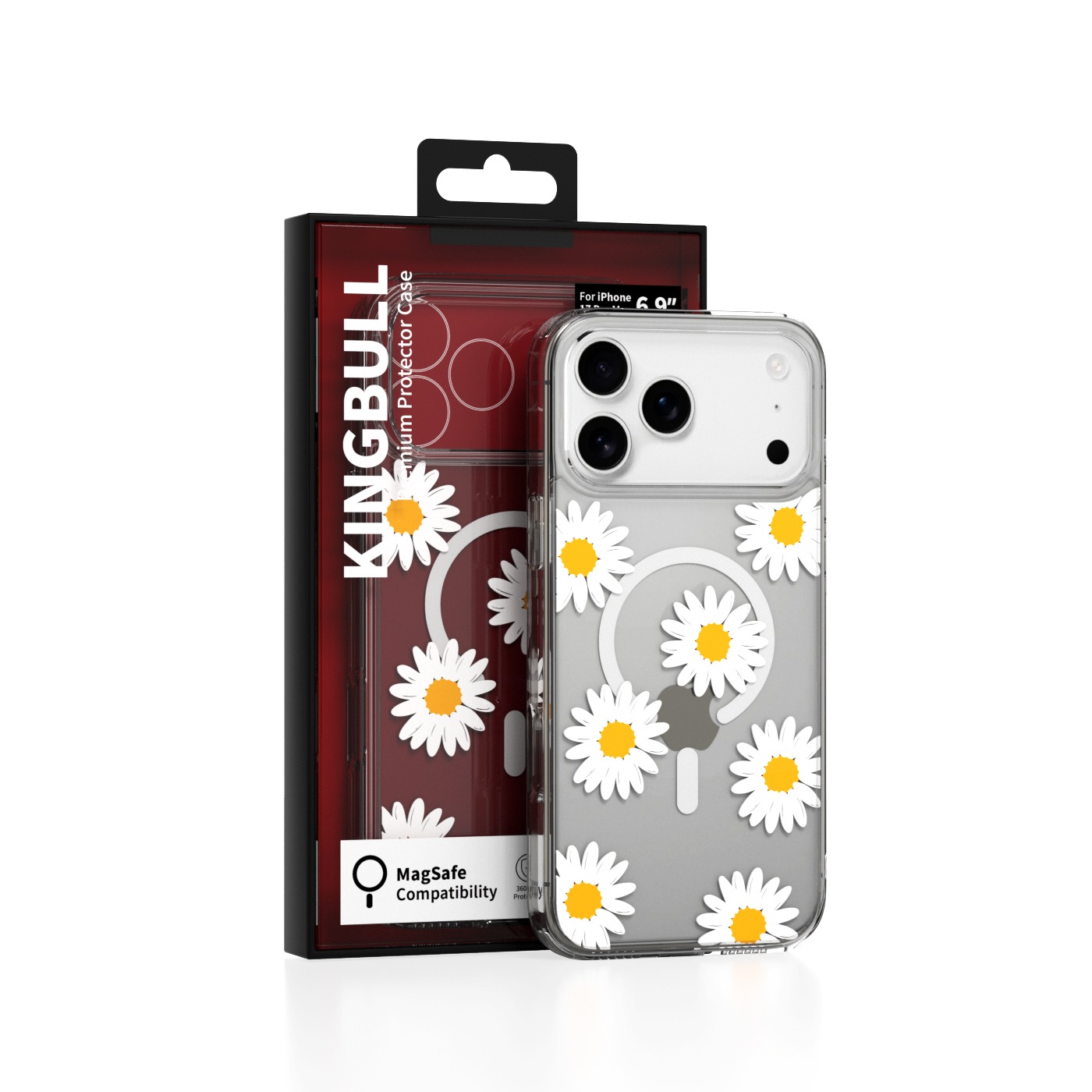 Ốp Lưng Magsafe Mipow Kingbull ViralX iPhone 17 Series 2025 White Daisy