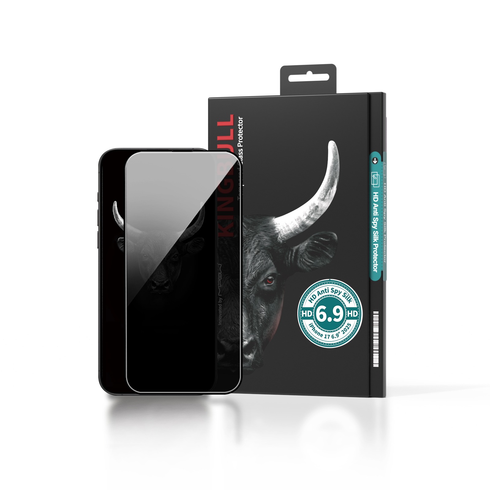 Cường Lực Chống Nhìn Trộm Mipow Kingbull HD Anti-Spy Silk Premium iPhone 17 Series