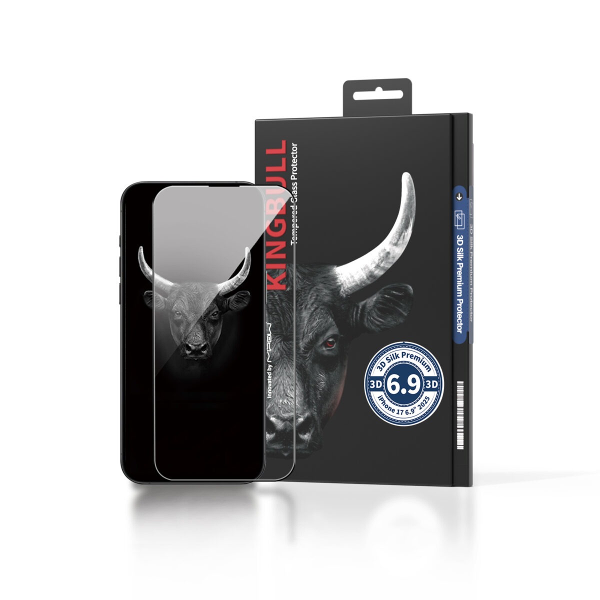 Cường Lực Trong Suốt Mipow Kingbull 3D Silk Premium iPhone 17 Series