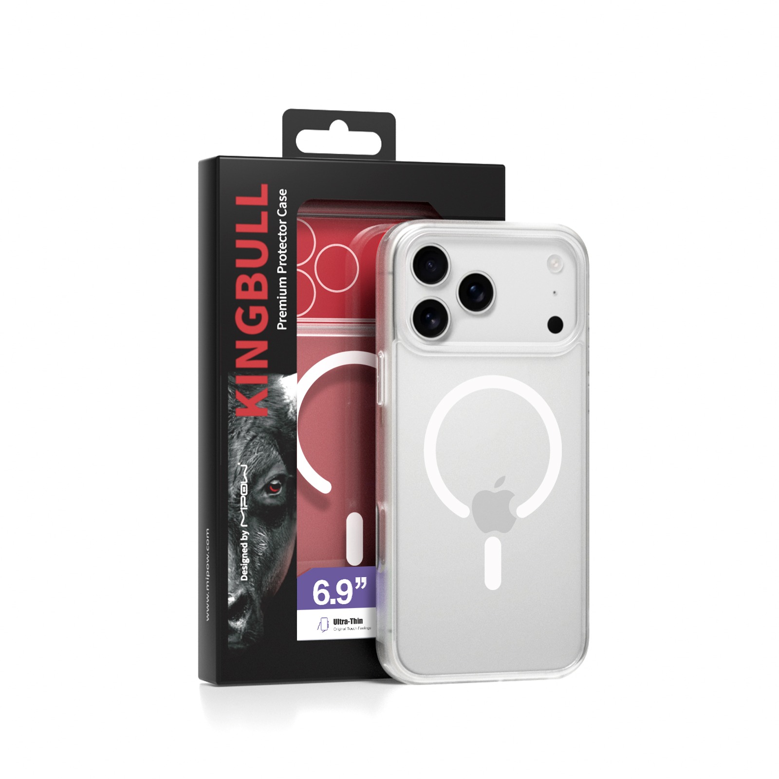 Ốp lưng Magsafe Mipow Kingbull Super Slim Case Cho iPhone 17 ProMax