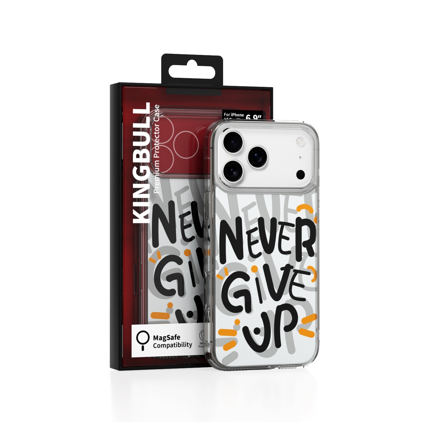 Ốp Lưng Magsafe Mipow Kingbull ViralX iPhone 17 Series 2025 Never Give Up